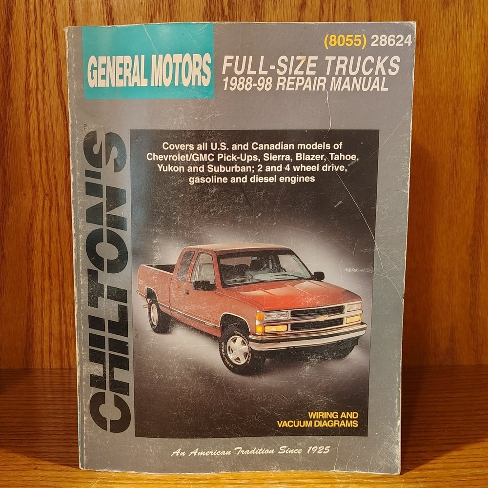 1988-1996 Chilton Repair Manual 8055 General Motors Chevy GM - Full Size Truck